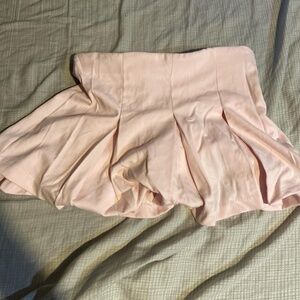 Forever 21 Pink Pleated Skirt with Elastic Waistline Size Small